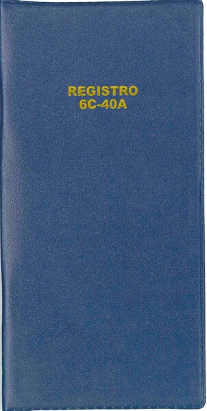 Portada de Registro de asistencia 6C-40A