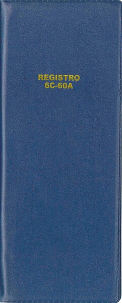 Portada de Registro de asistencia 6C-60A