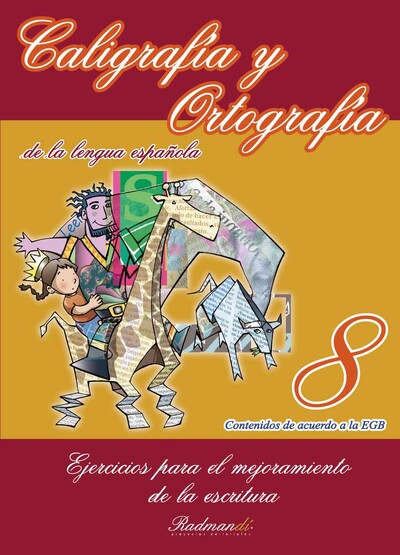 Portada de Caligrafía y Ortografía de la lengua española 8
