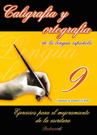 Portada de Caligrafía y Ortografía de la lengua española 9